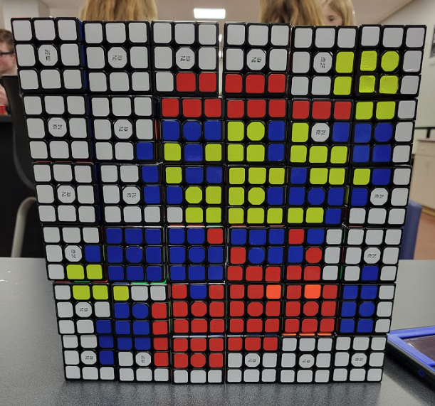 Mario with Rubik's Cube